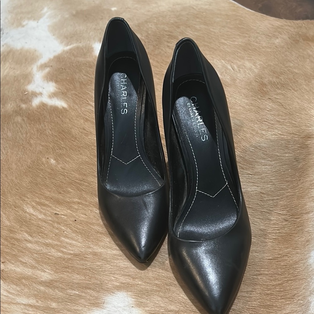 Charles By Charles David Black Stiletto Heels